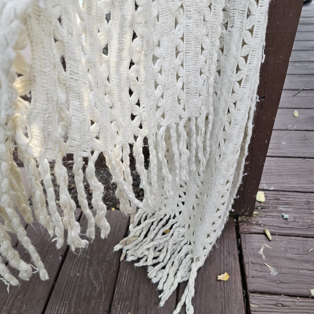 FRINGE WOOL BLEND SCARF - Picture 3 of 3